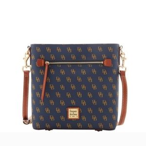 Dooney & Bourke Greta Zip Crossbody Shoulder Bag - Navy